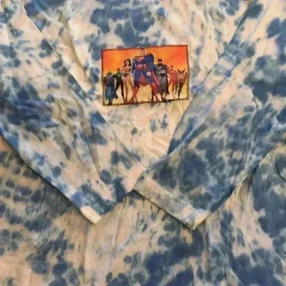 New. SuperHeroes tie dyed long sleeve shirt boys M long sleeve super man